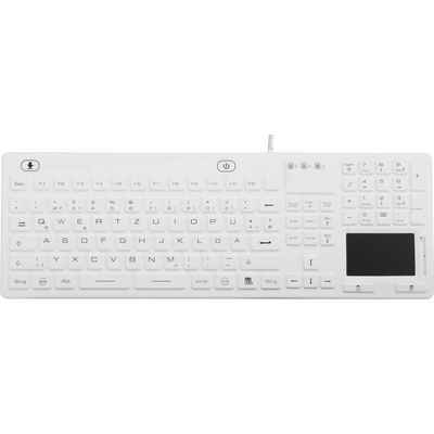 Renkforce Industrielle staub- und spritzwassergeschützte Tastatur (Spritzwassergeschützt, Staubgeschützt, Touch-Oberfläche)