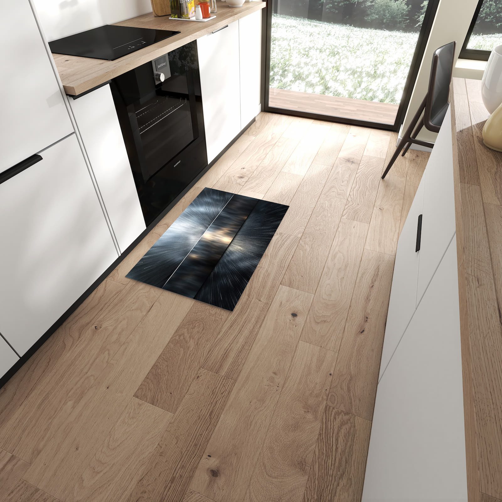 Primedeco Teppich Küchenteppich Energieblitz PVC rutschfest abwaschbar Läuf günstig online kaufen