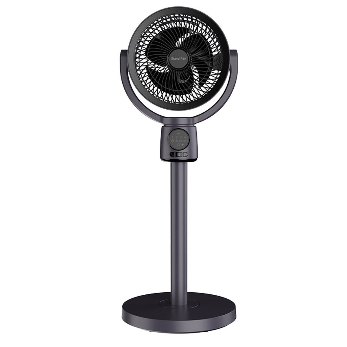 Insma Standventilator 5 Gang Standlüfter Desktop-Ventilator 12W höhenverstellbar mit Timer, Nachtlicht, Fernbedienung