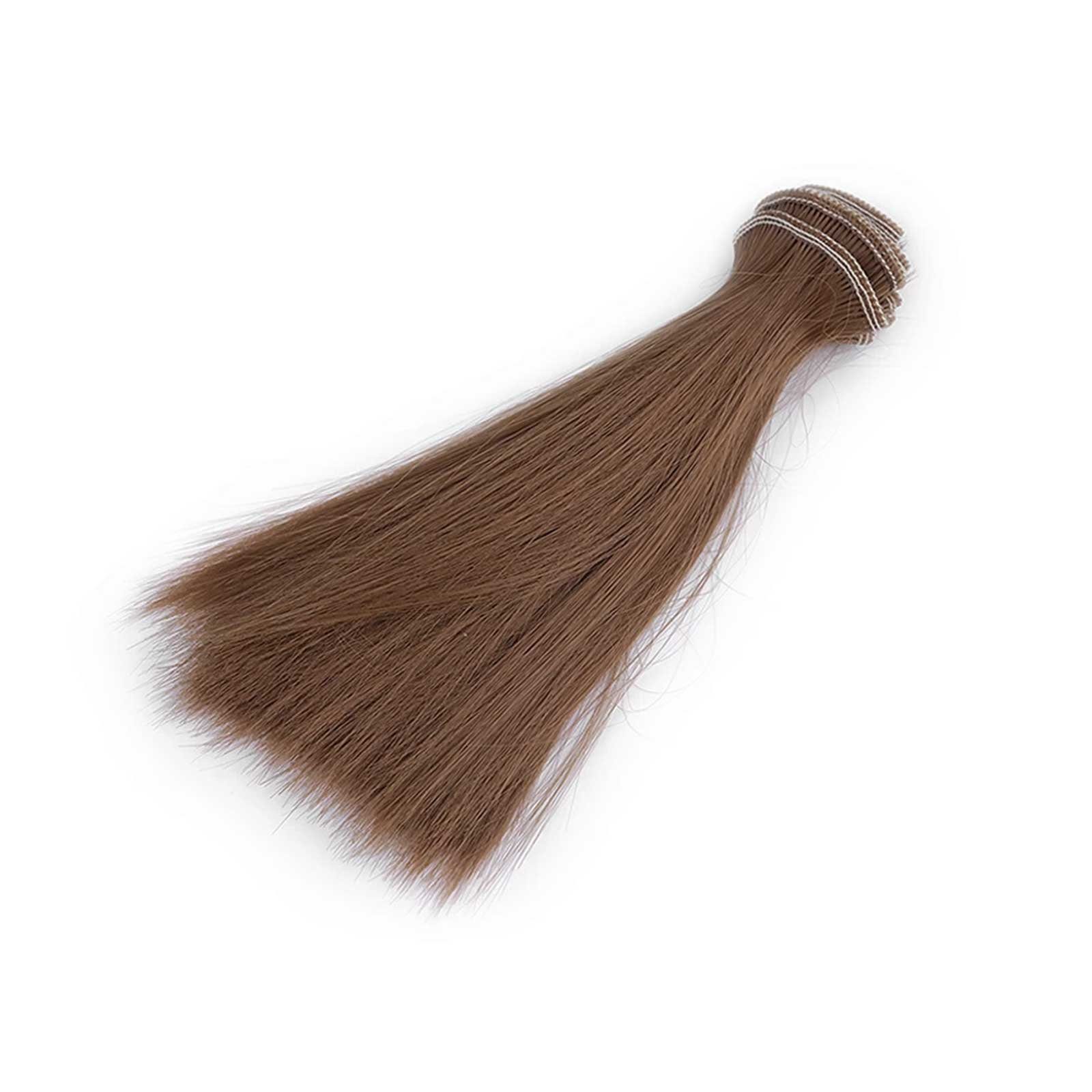 maDDma Puppen Accessoires-Set Puppenhaar gelockt o. glatt 15-20cm 1m Kunsth günstig online kaufen