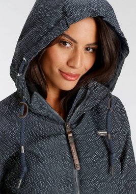 Ragwear Outdoorjacke NUGETTKA PRINT O mit Pünktchen Muster