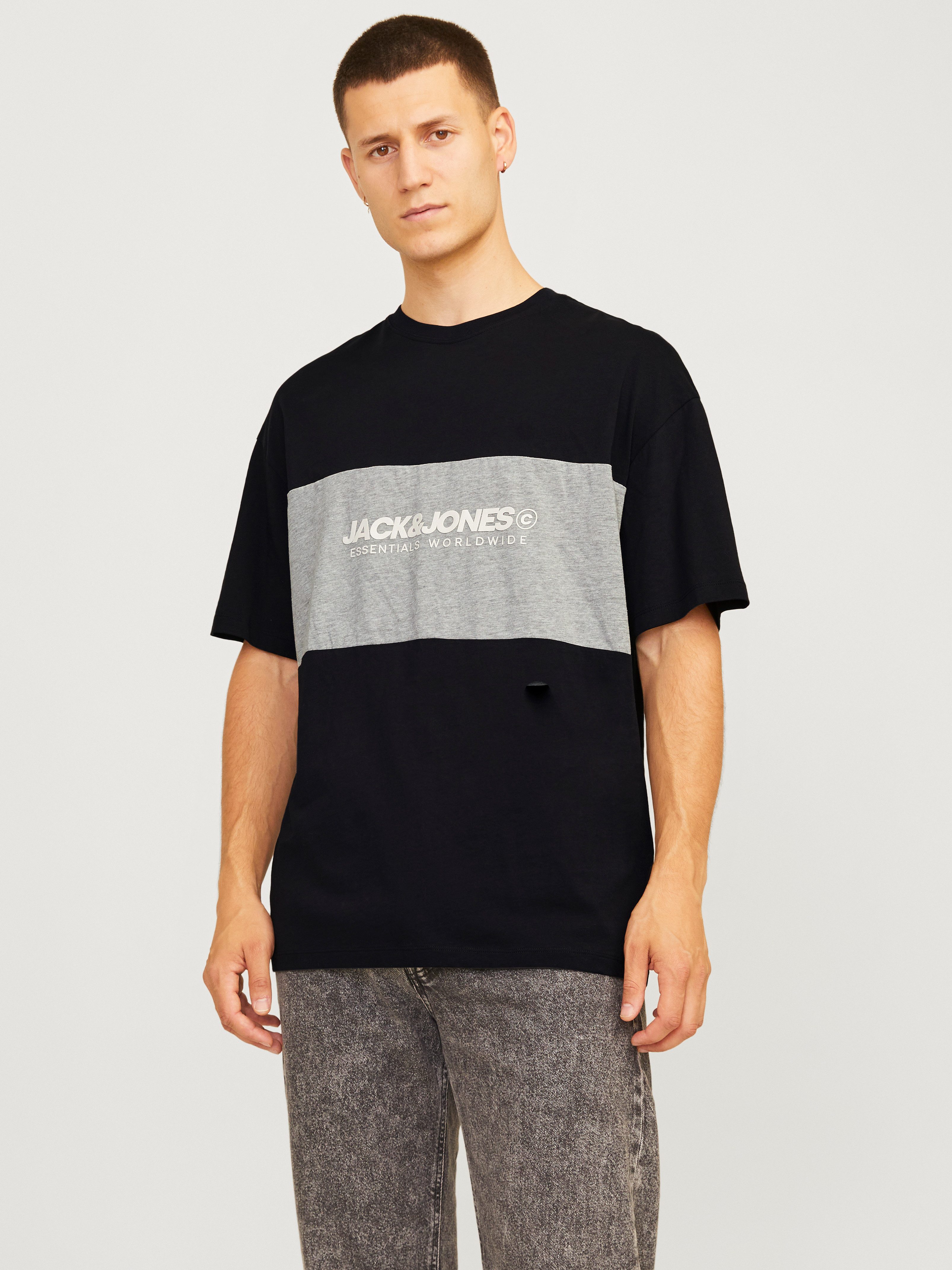 Jack & Jones Rundhalsshirt JJELEGACY BLOCKING günstig online kaufen