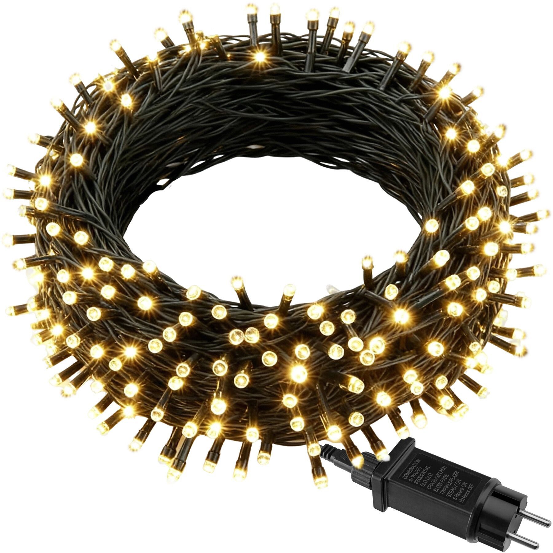 tectake Christbaumkerzen LED-Lichterkette, warmweiß günstig online kaufen