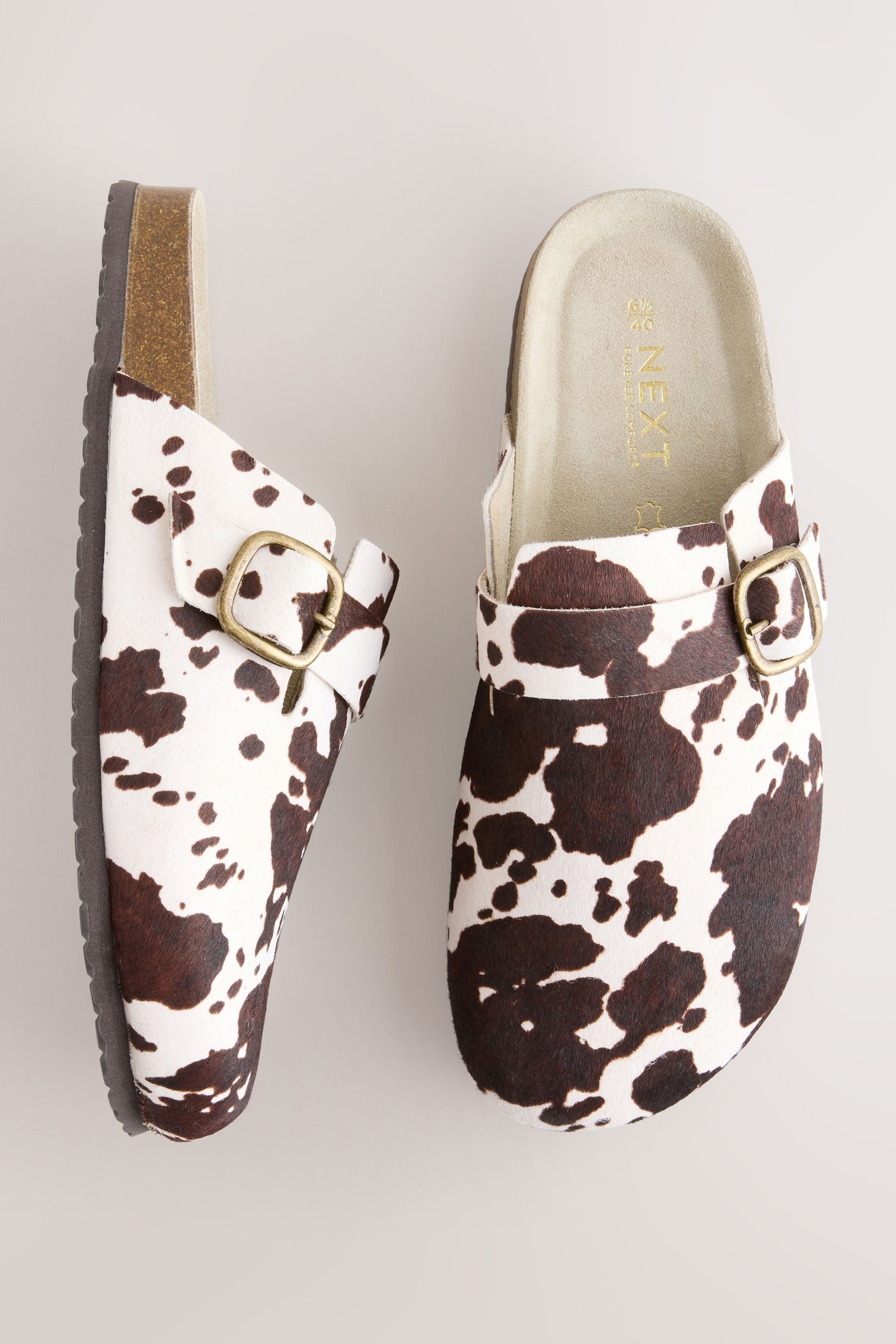 Next Forever Comfort® Leder-Clogs mit Fußbett Clog (1-tlg)