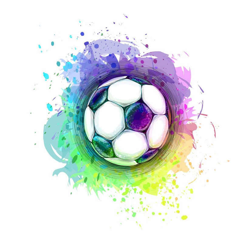 nikima Wandtattoo 186 Fussball Soccer (PVC-Folie), in 6 vers. Größen
