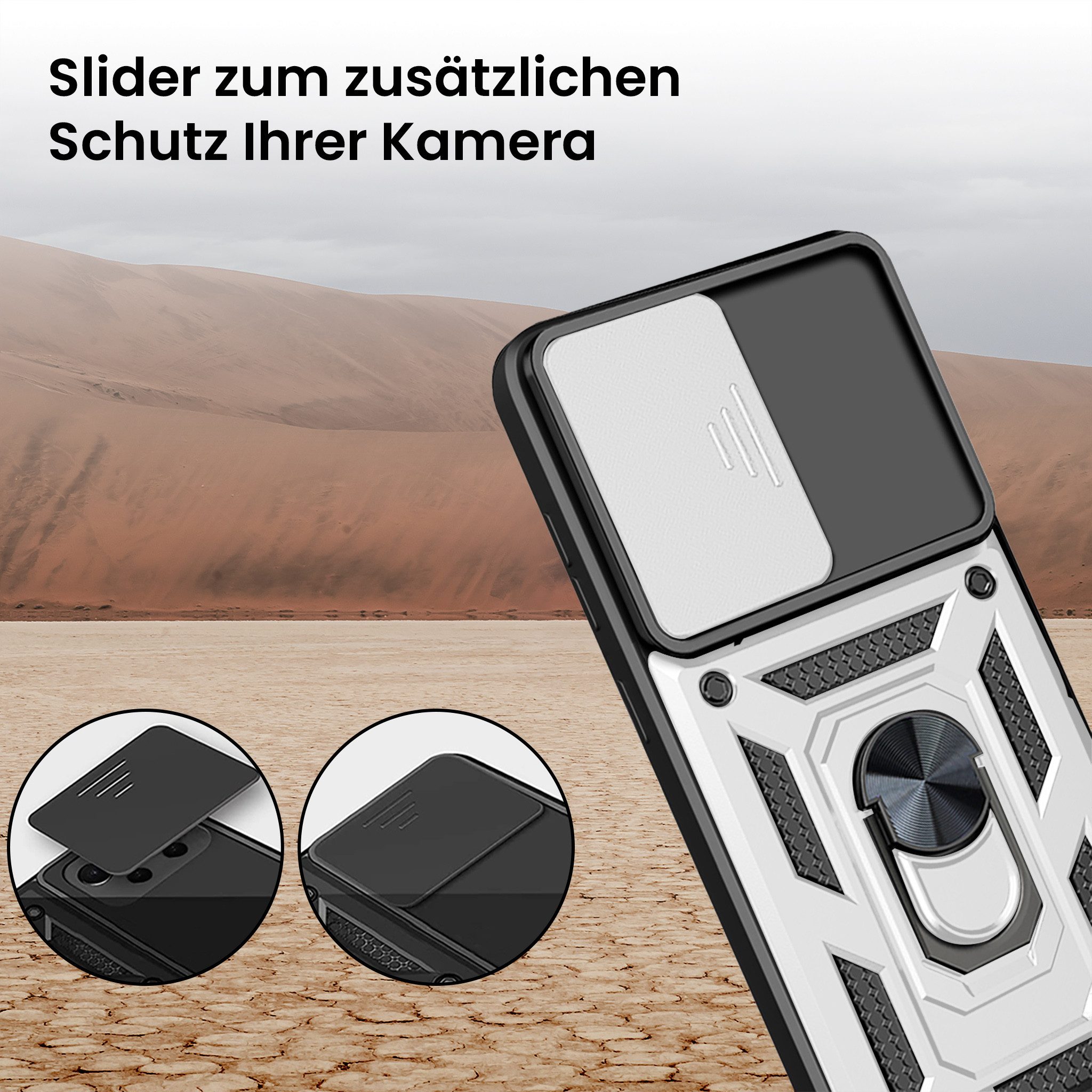 Tec-Expert Handyhülle Outdoor Cover Hülle für Samsung Galaxy S26, Premium Hülle mit Kameraschutz aus verstärktem Polycarbonat