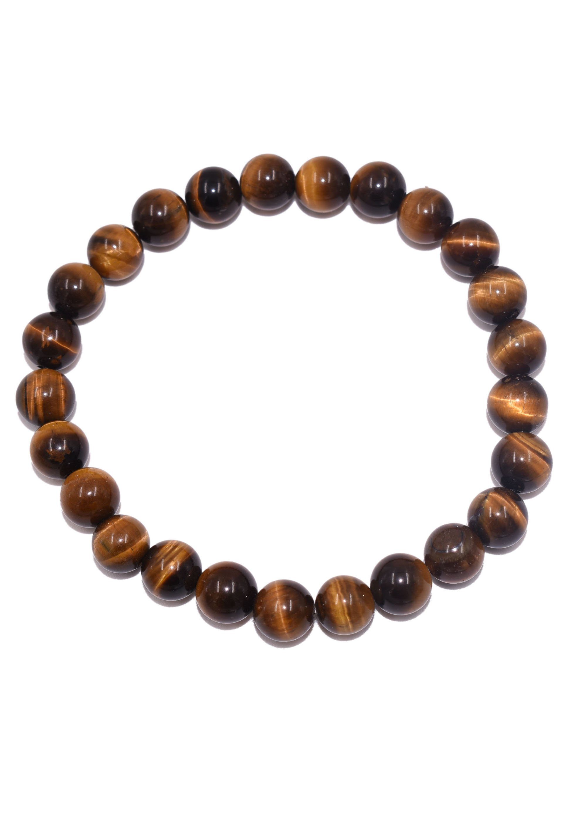 Firetti Armband Schmuck Geschenk Armschmuck Armkette Edelstein Farbstein Tigerauge, Made in Germany - mit Tigerauge