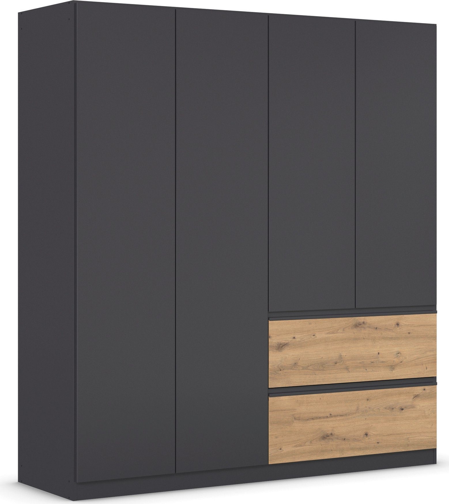rauch Drehtürenschrank Kleiderschrank Schrank Garderobe COSTA in den Breiten 91/136/181 cm (in 3 Ausstattungen BASIC/CLASSIC/PREMIUM) viel Platz, grifflose Front und Push-to-Open Funktion MADE IN GERMANY
