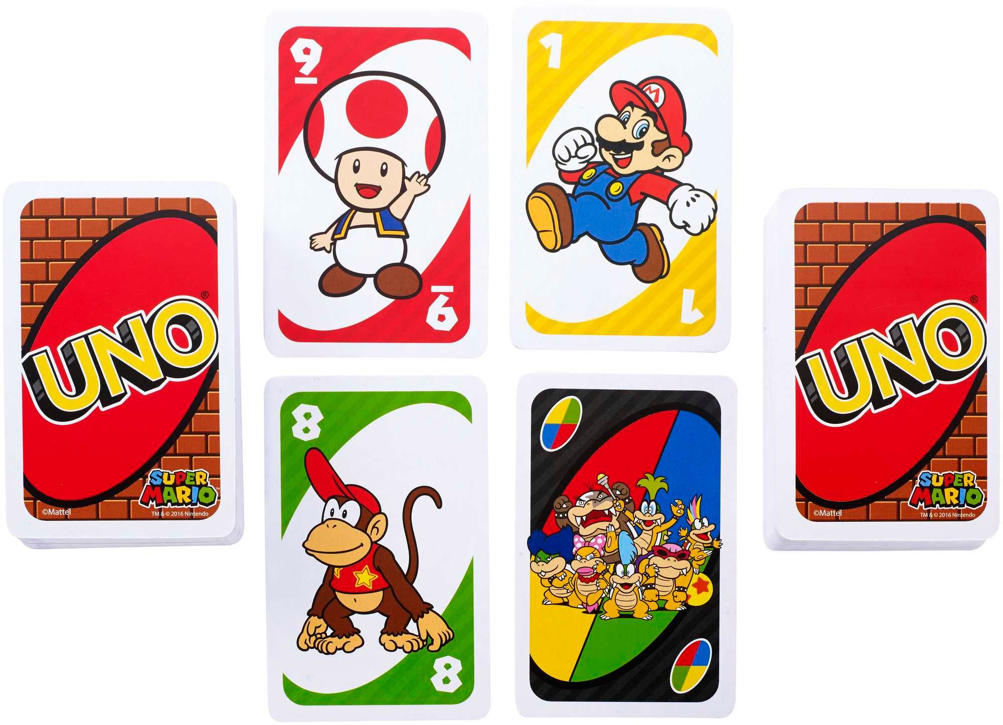 Mattel games Spiel UNO Super Mario, Kartenspiel