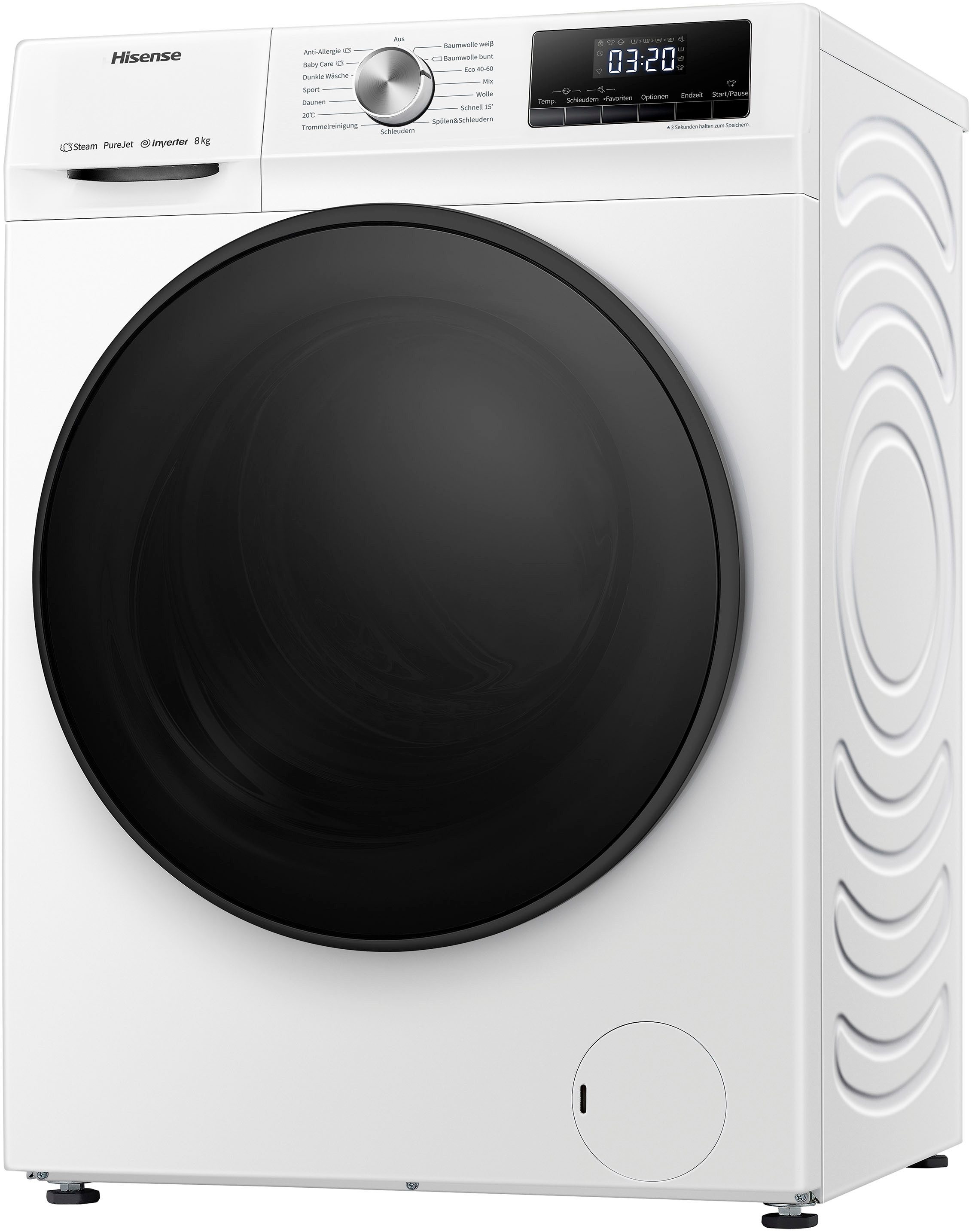 Hisense Waschmaschine WFQA8014EVJM, 8 kg, 1400 U/min