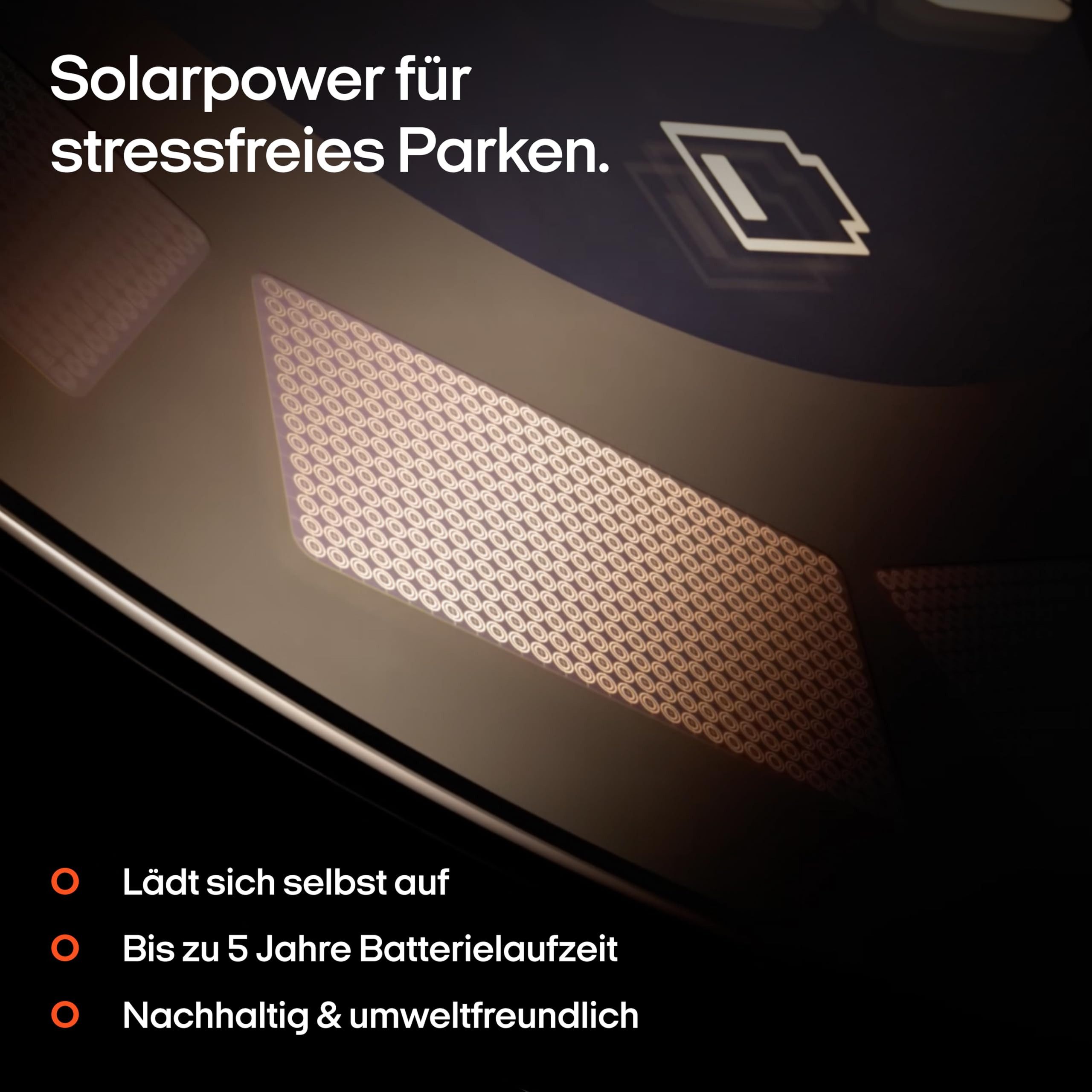 OOONO OOONO P-DISC NO3 – Digitale Solar Parkuhr Parkscheibe - TÜV Verkehrsalarm – Bild 3 von 5