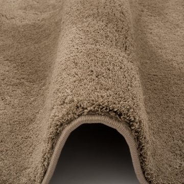 Hochflor-Teppich Luxus Super Soft Hochflor Teppich Silky Rund, Pergamon, Rund, Höhe: 30 mm