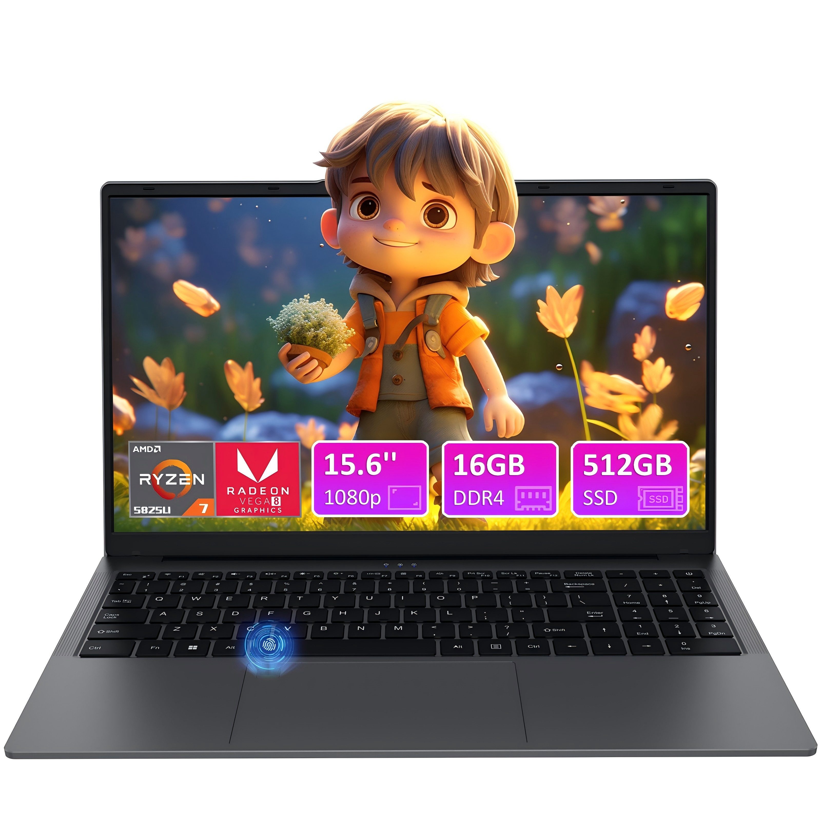 Laptop 15,6 Zoll FHD IPS (1920x1080), AMD Ryzen7 5825U Notebook