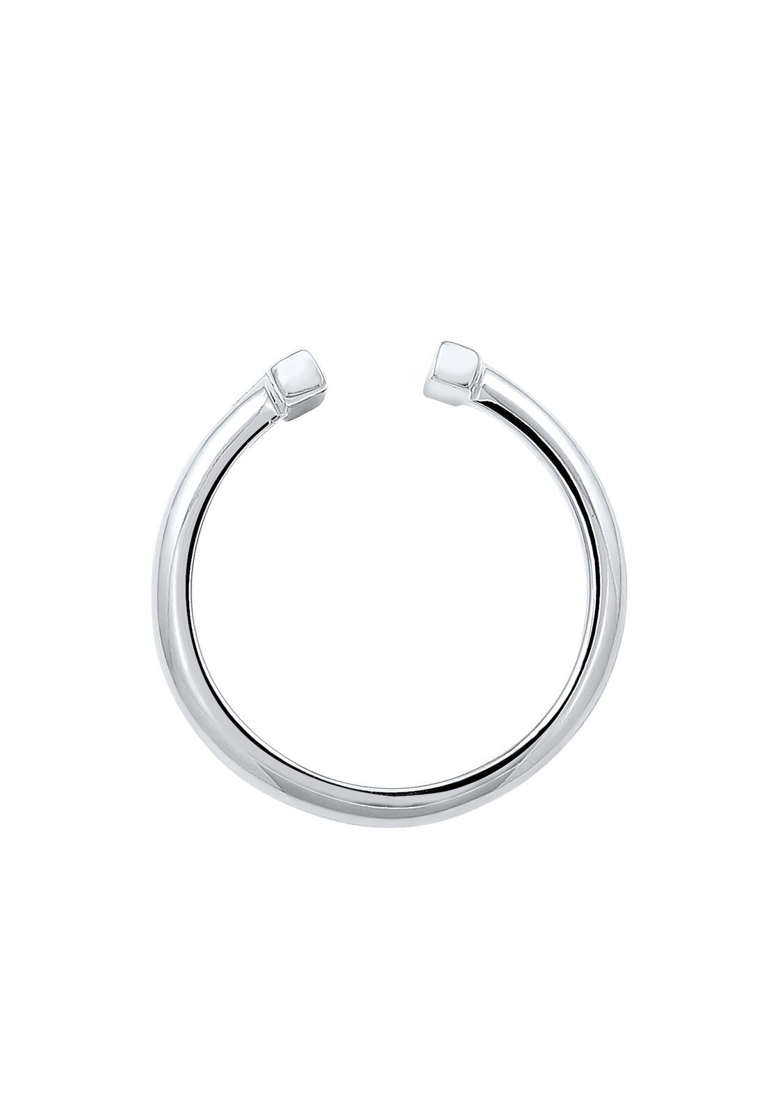 Elli Fingerring Offen Verstellbar Geo Stab Minimal 925 Silber, Geo