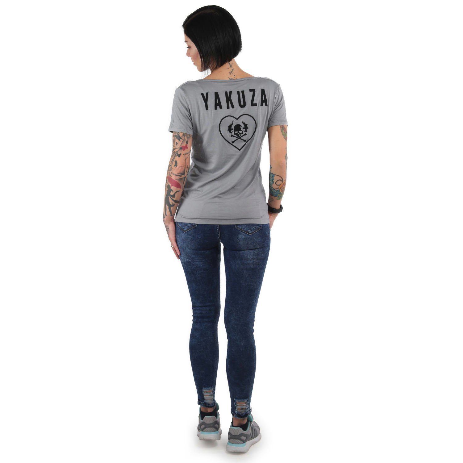 YAKUZA V-Shirt 893Love EMB Logostickerei monument mit