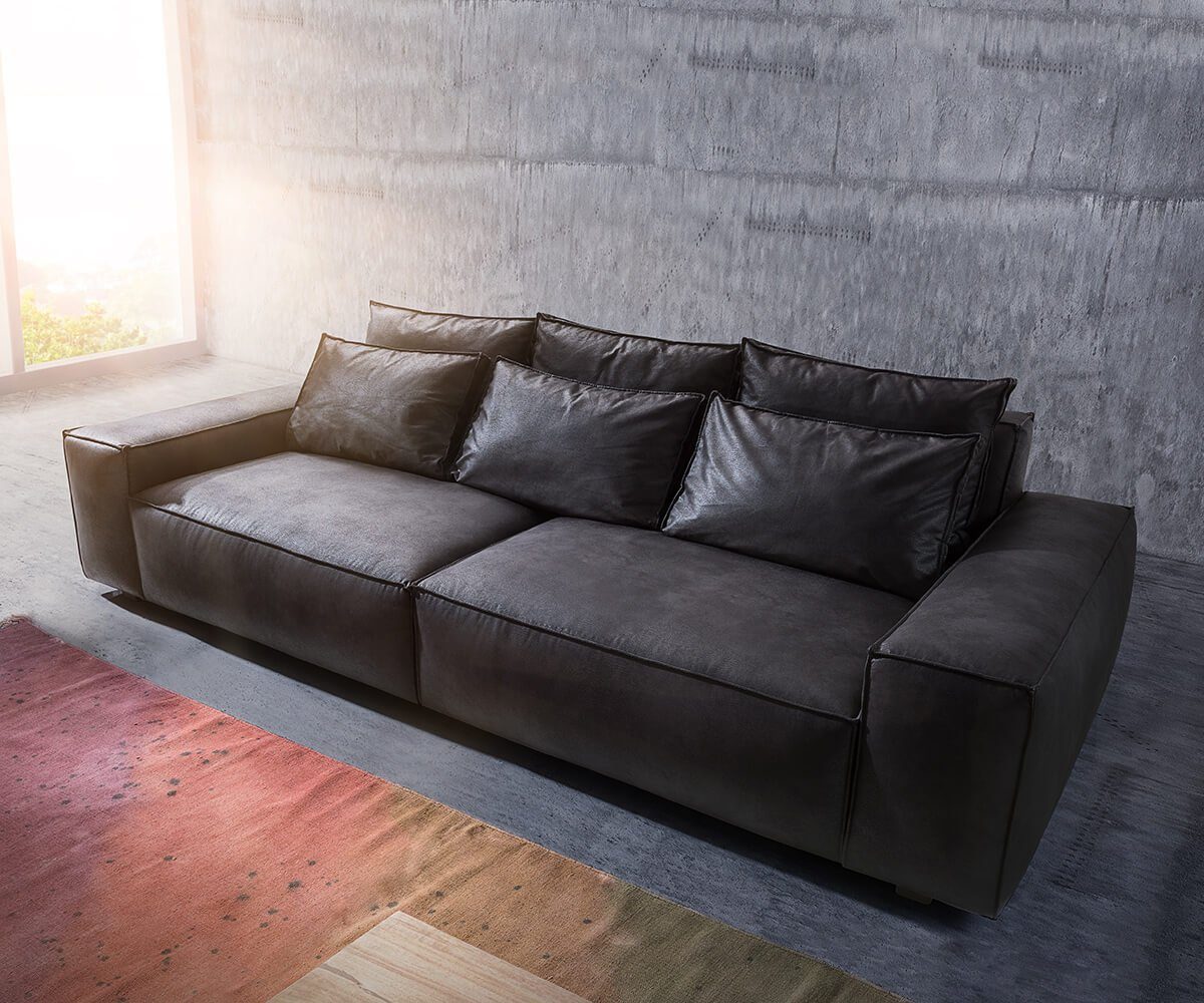 DELIFE Big-Sofa »Sirpio«, XL Anthrazit 270x125 cm ...