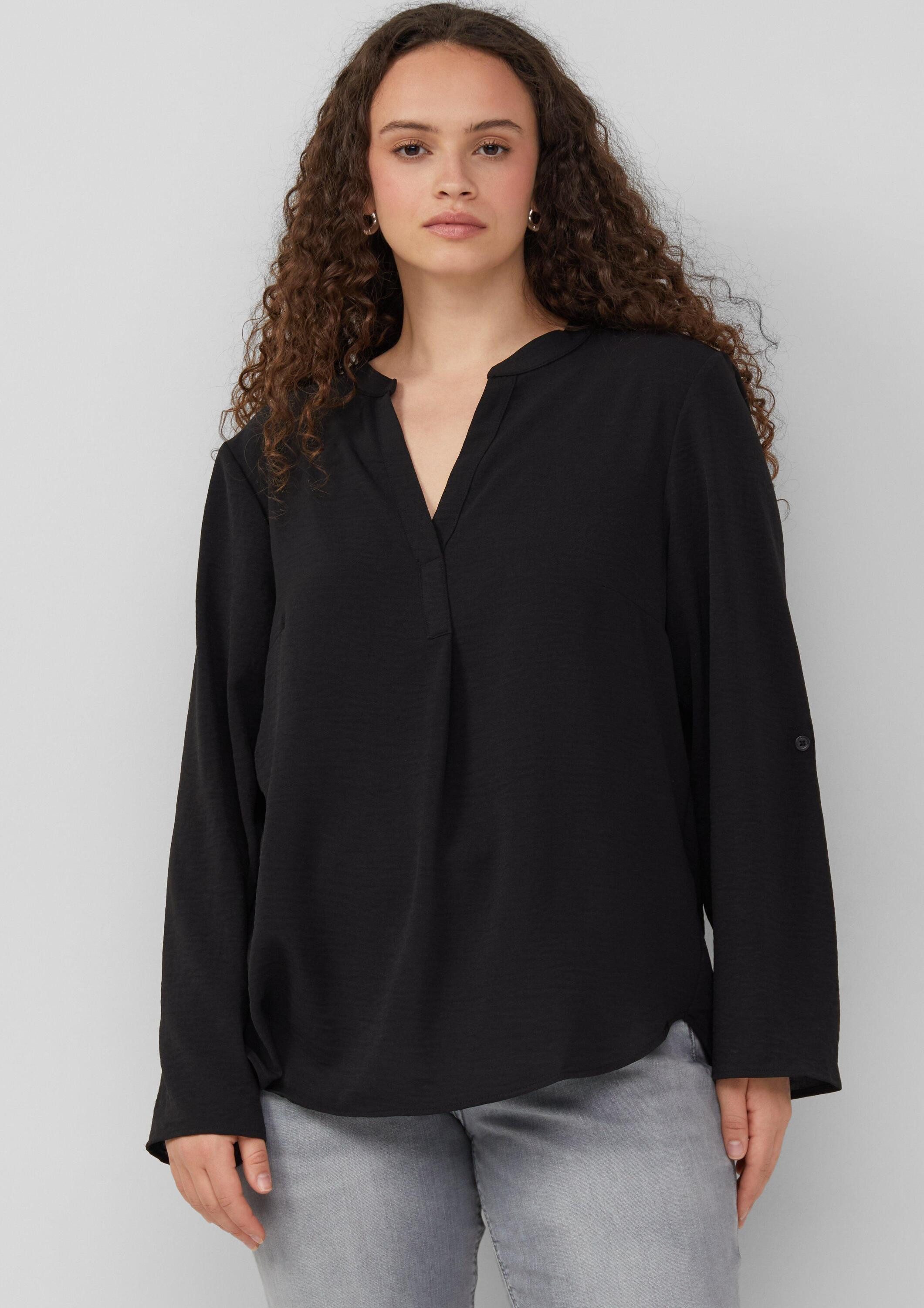 QS Langarmbluse Bluse Tunikabluse mit Ärmeln günstig online kaufen