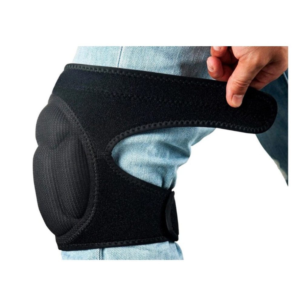 Da Meso Kniebandage Arbeit Knieschoner aus Schaumstoff 2er Set – Gartenknieschoner mit Kle