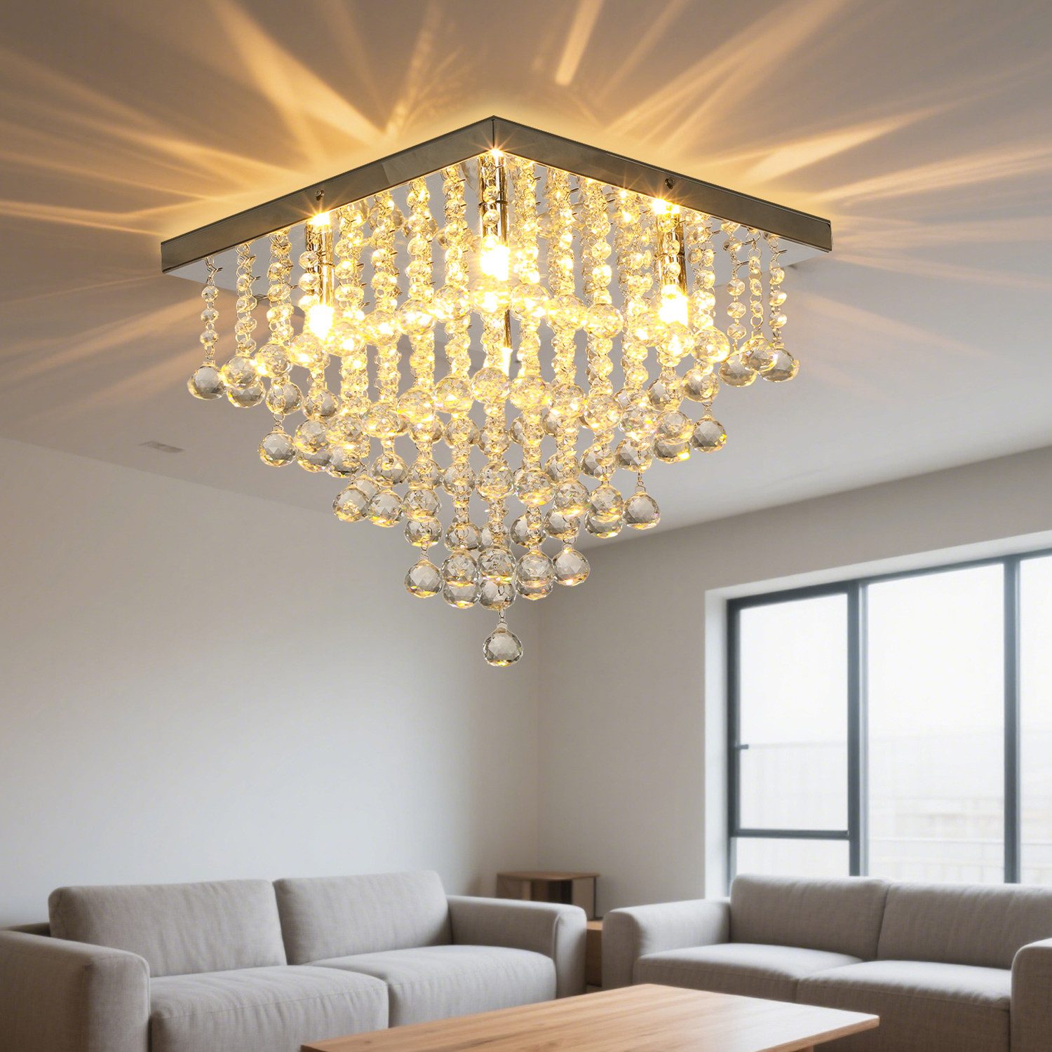 oyajia Deckenleuchte Moderne Kristall Deckenlampen, Luxus günstig online kaufen