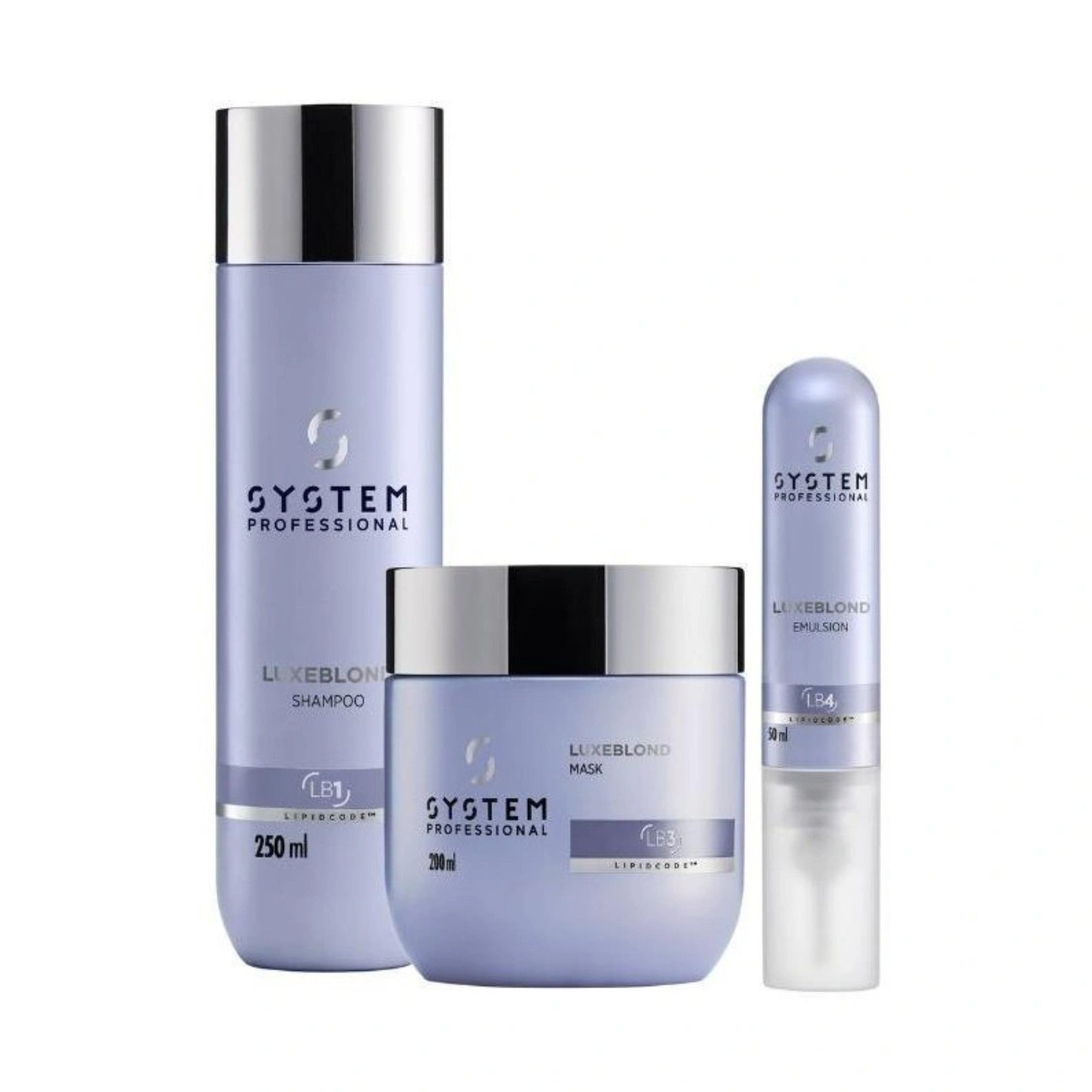 System Professional Haarpflege-Set System Professional LuxeBlond Set – Shampoo, Maske & Bi-Phaser, 3-tlg., reichhaltig