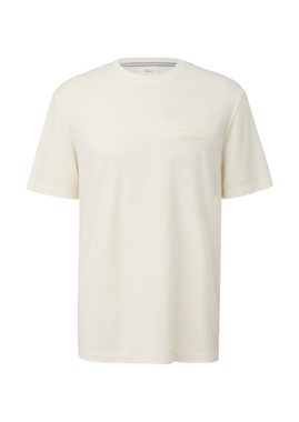 s.Oliver Kurzarmshirt Hochwertiges Modal T-Shirt mit Piquéstruktur