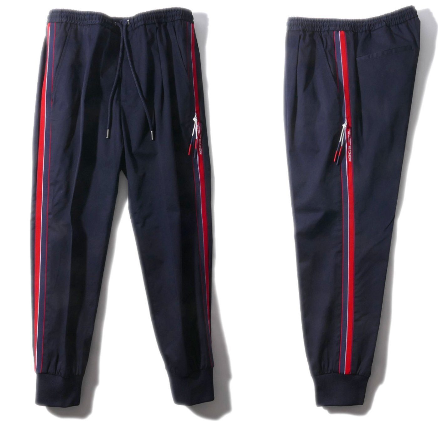 MONCLER Loungehose MONCLER Gabardine Tricolor Pants Sweatpants Pants Jogging-Hose Trouser