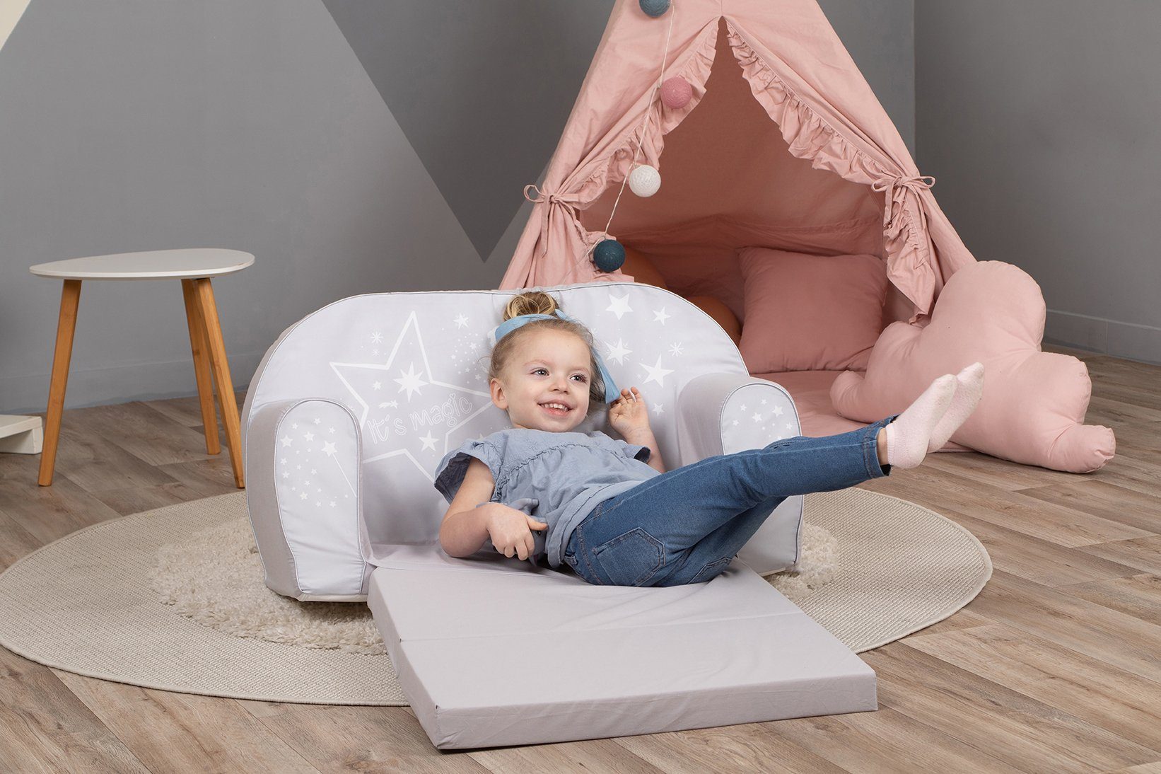 Knorrtoys® Sofa Kinder; Made in Fairy Europe Grey, für