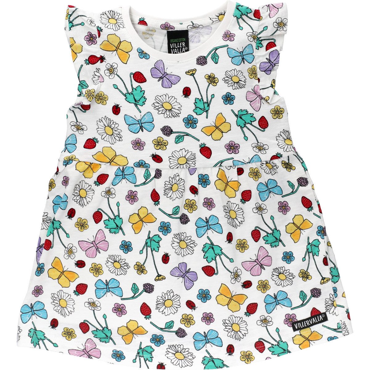 Villervalla Jerseykleid Flower Mädchen (1-tlg) Bekleidung, Outfit, Dress, Robe, Sommerkleid