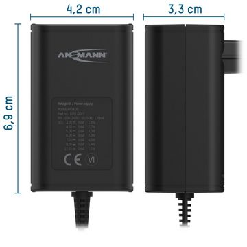 ANSMANN AG APS 600 Netzteil 12V, Netzstecker bis max. 600mA (7 Adapter) Netzteil