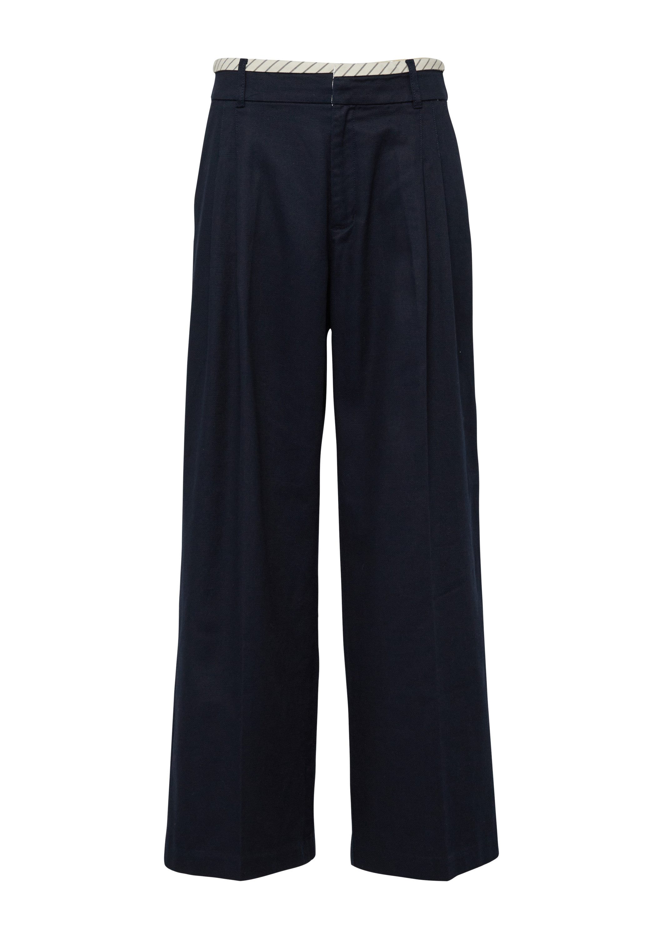 s.Oliver Chinos Hose Twill-Hose mit Extra Wide Leg günstig online kaufen