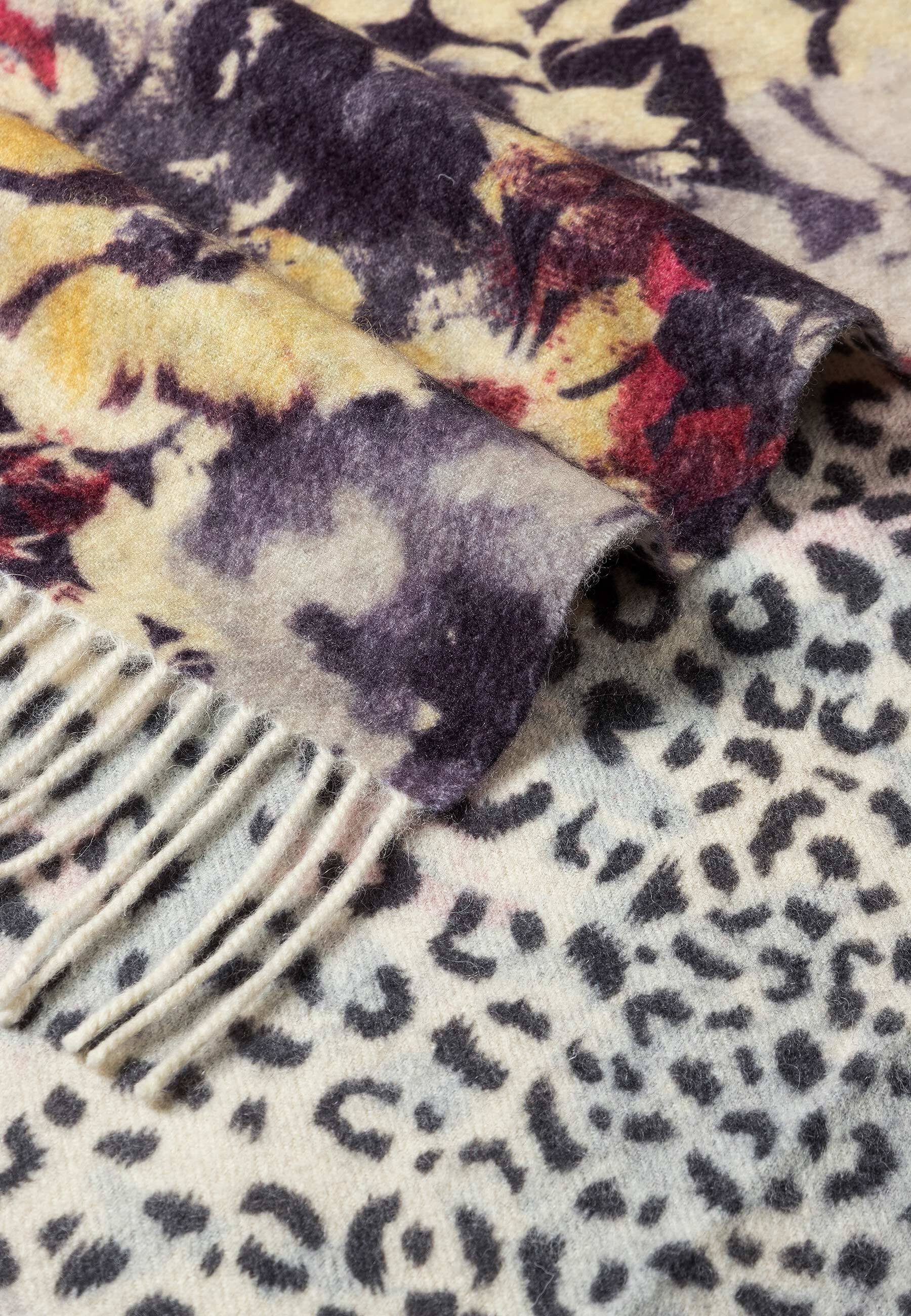 Roeckl Schal DOUBLE PATTERN, Tuch im doppelseitigen Design