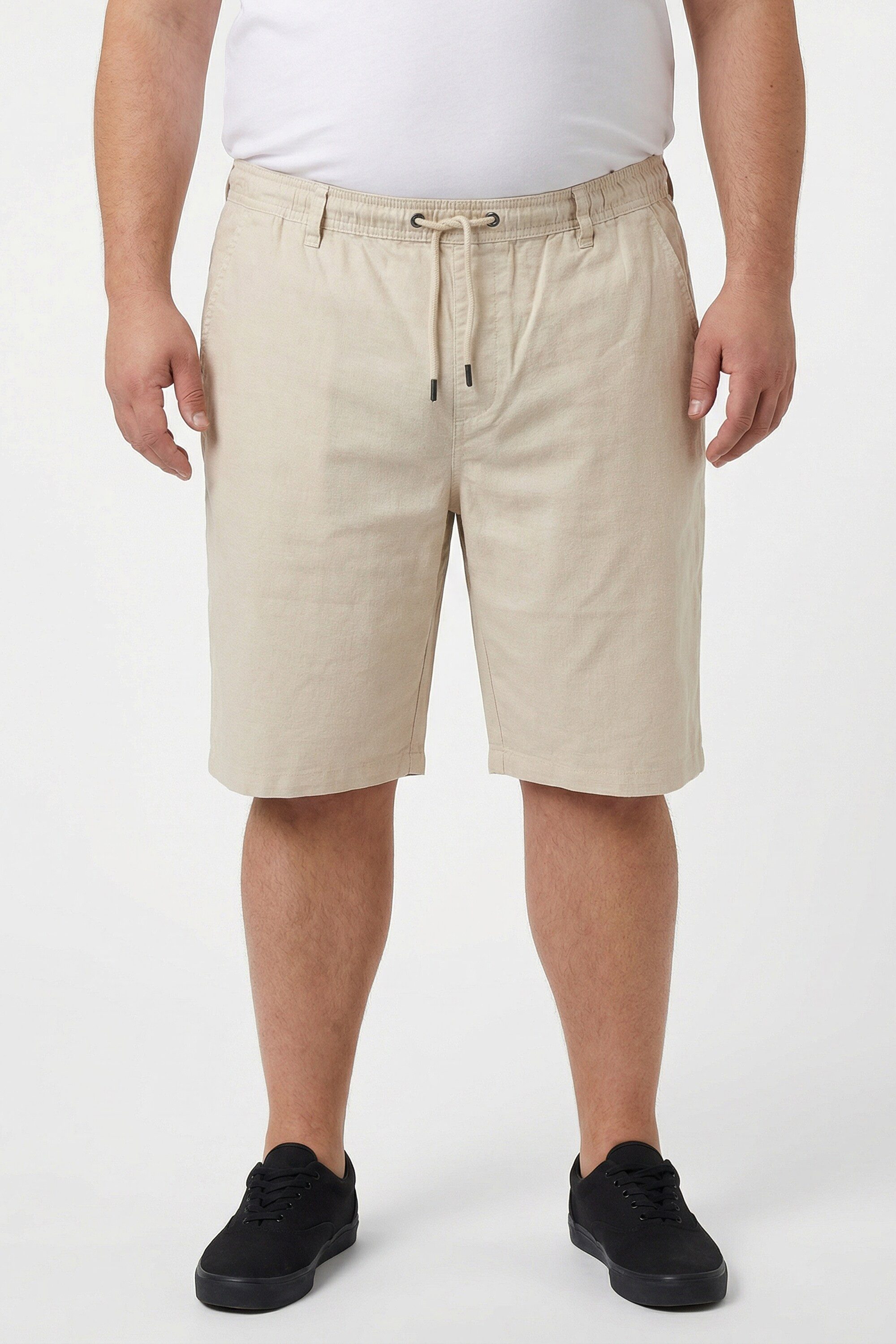 Bermudas Leinenmix-Bermuda Relaxed Fit Elastikbund bis 8 XL