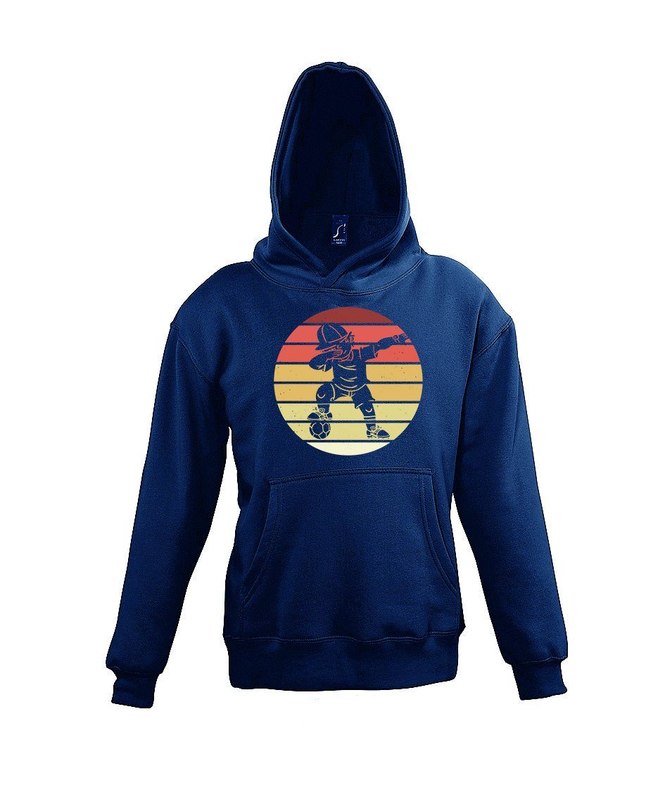 Youth Designz Kapuzenpullover Dab Fussball Kinder Hoodie Pullover mit trendigem Frontprint