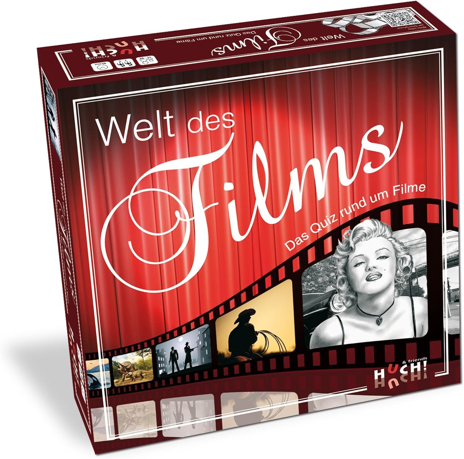 HUCH & friends Spiel Quizspiel - Welt des Films, Brettspiel