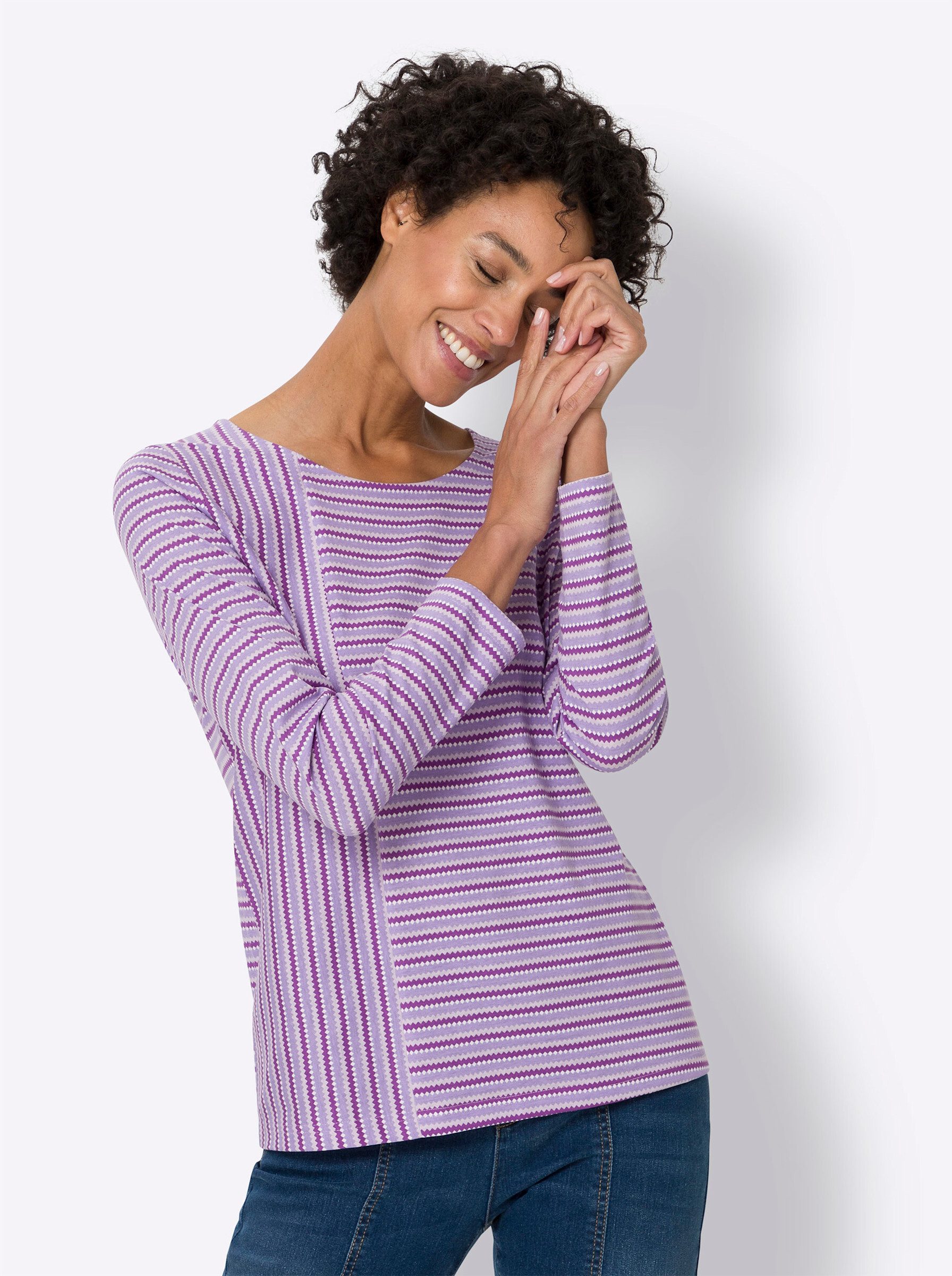 Sieh an! T-Shirt Langarmshirt . günstig online kaufen