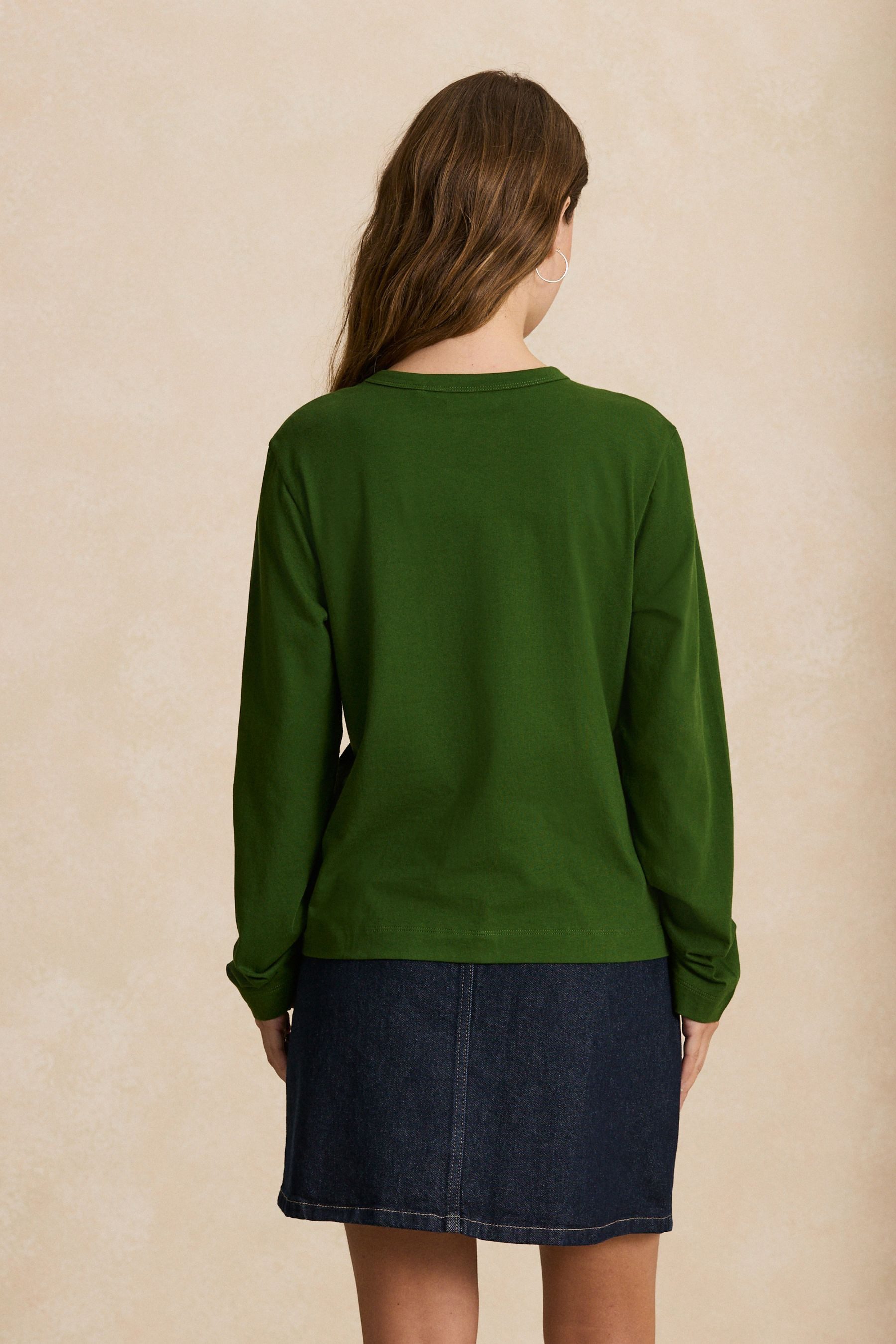 Next Langarmshirt Langarmshirt mit Rundhalsausschnitt und Streifen (1-tlg) – Bild 4 von 5