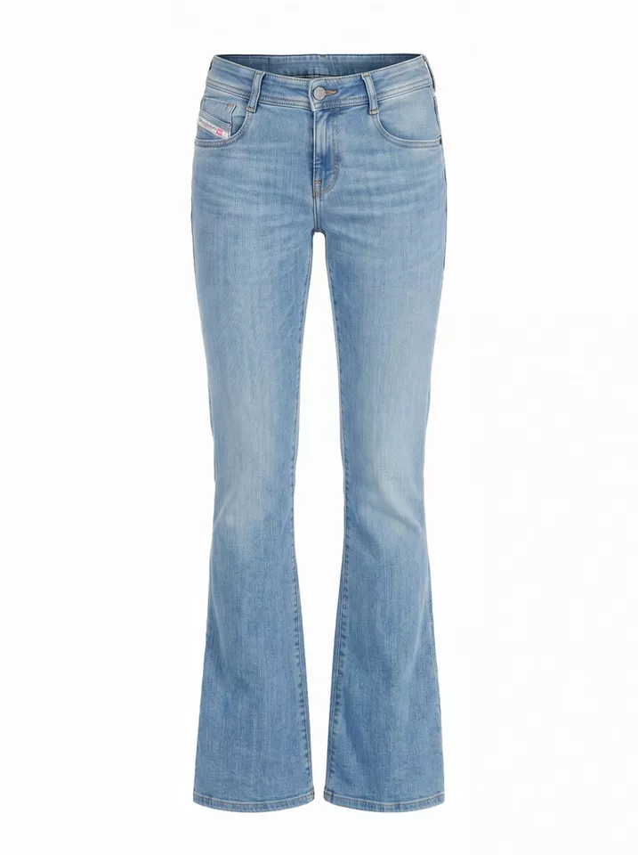 Diesel Bootcut-Jeans schmale, ausgestellte Beinform - D-EBBEY 09H61 - Länge:30 Extra-lang für einen ausgeprägten Faltenwurf