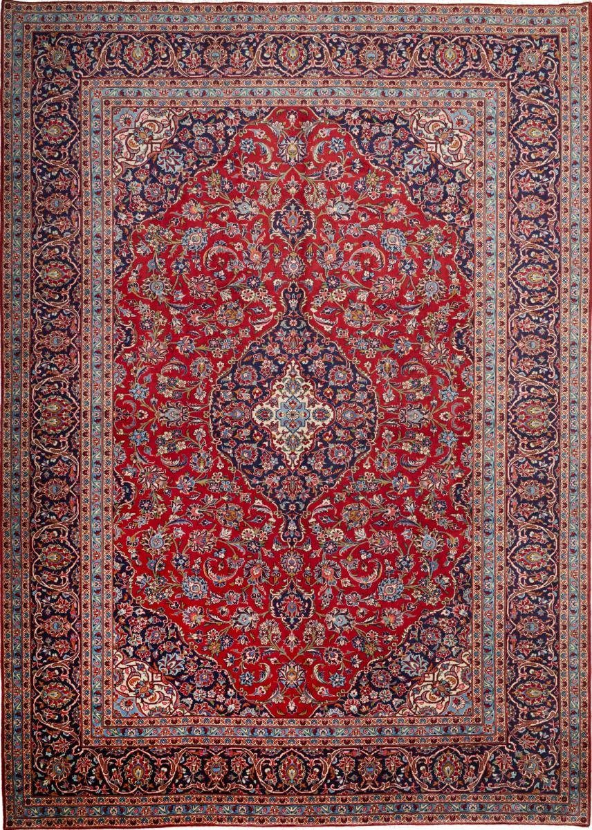 Orientteppich Keshan 247x350 Handgeknüpfter Orientteppich / Perserteppich, Nain Trading, rechteckig, Höhe: 12 mm