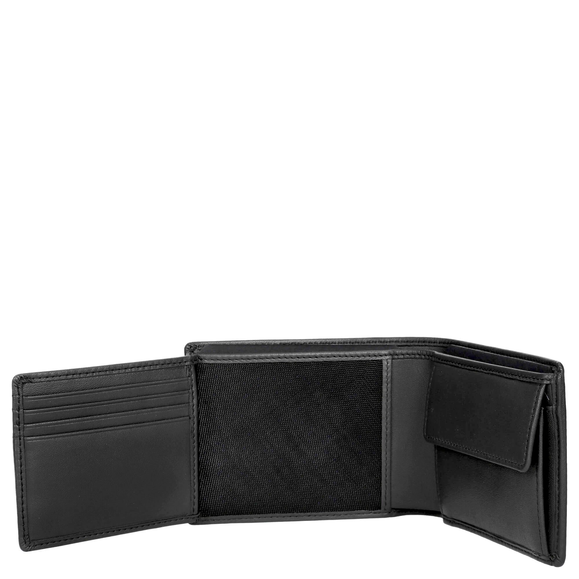 BOSS Geldbörse Arezzo 8cc - Herrengeldbörse Leder 12 cm (black) günstig online kaufen