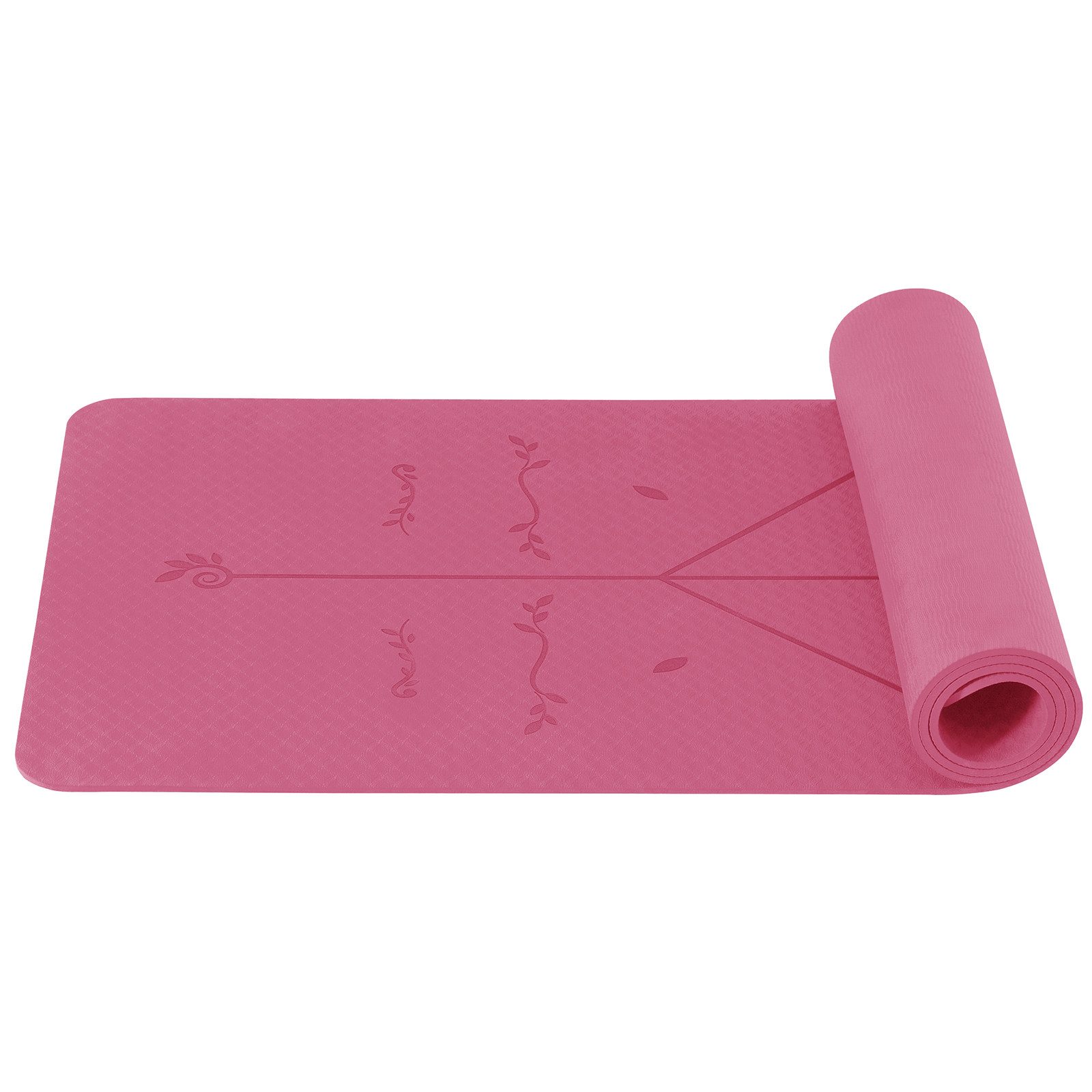 Good Nite Yogamatte TPE Yogamatte – Rutschfest, 6mm, 183x61cm, Fitnessmatte (1-St), 183 x 61 x 0,6 cm (L x B x H)