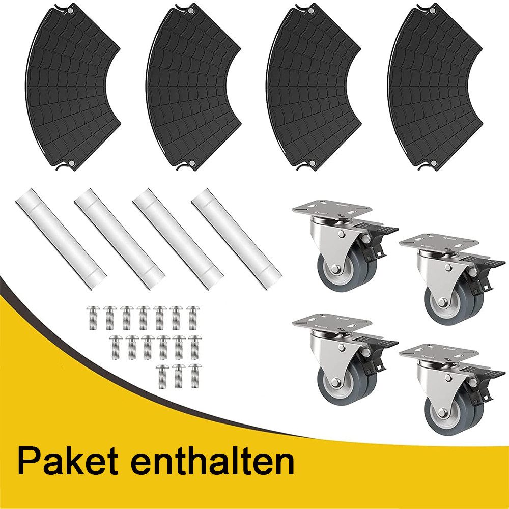 NUODWELL Pflanzenroller Pflanzenroller, Blumenroller Ø 40-57 cm, Rollbrett 200KG Tragkraft, (1-St)