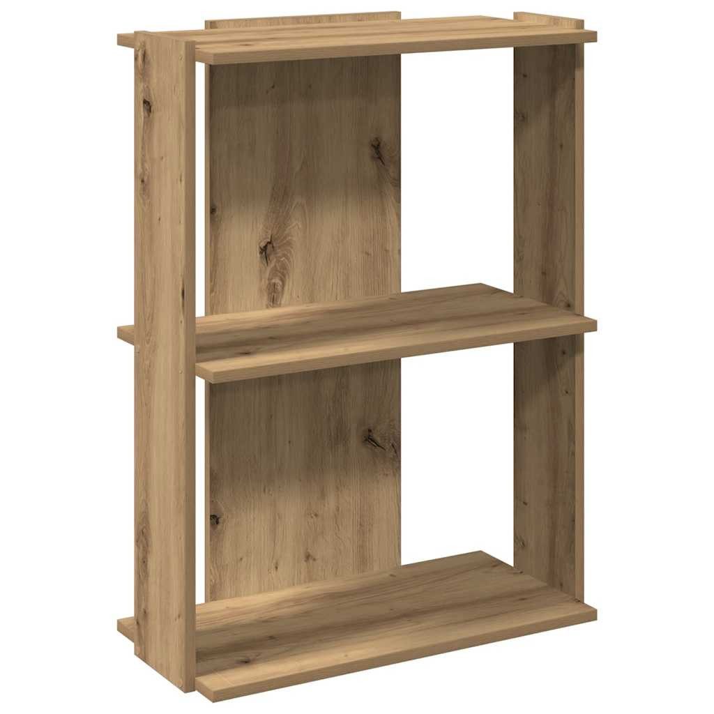vidaXL Bücherregal Bücherregal 3 Böden Artisan-Eiche günstig online kaufen
