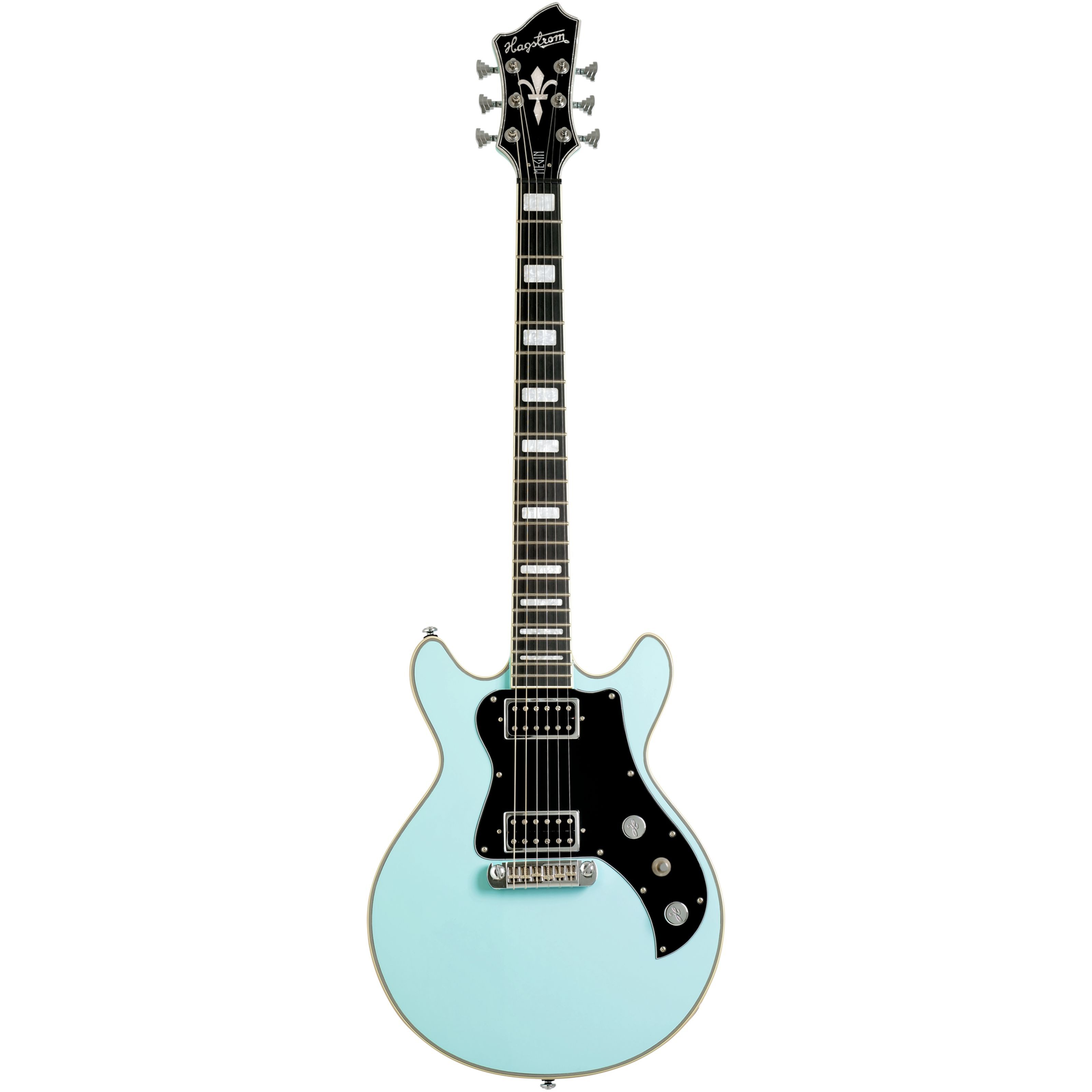 Hagstrom E-Gitarre, Электрогитары, Andere Modelle, Megin Aged Sky Blue - E-Gitarre