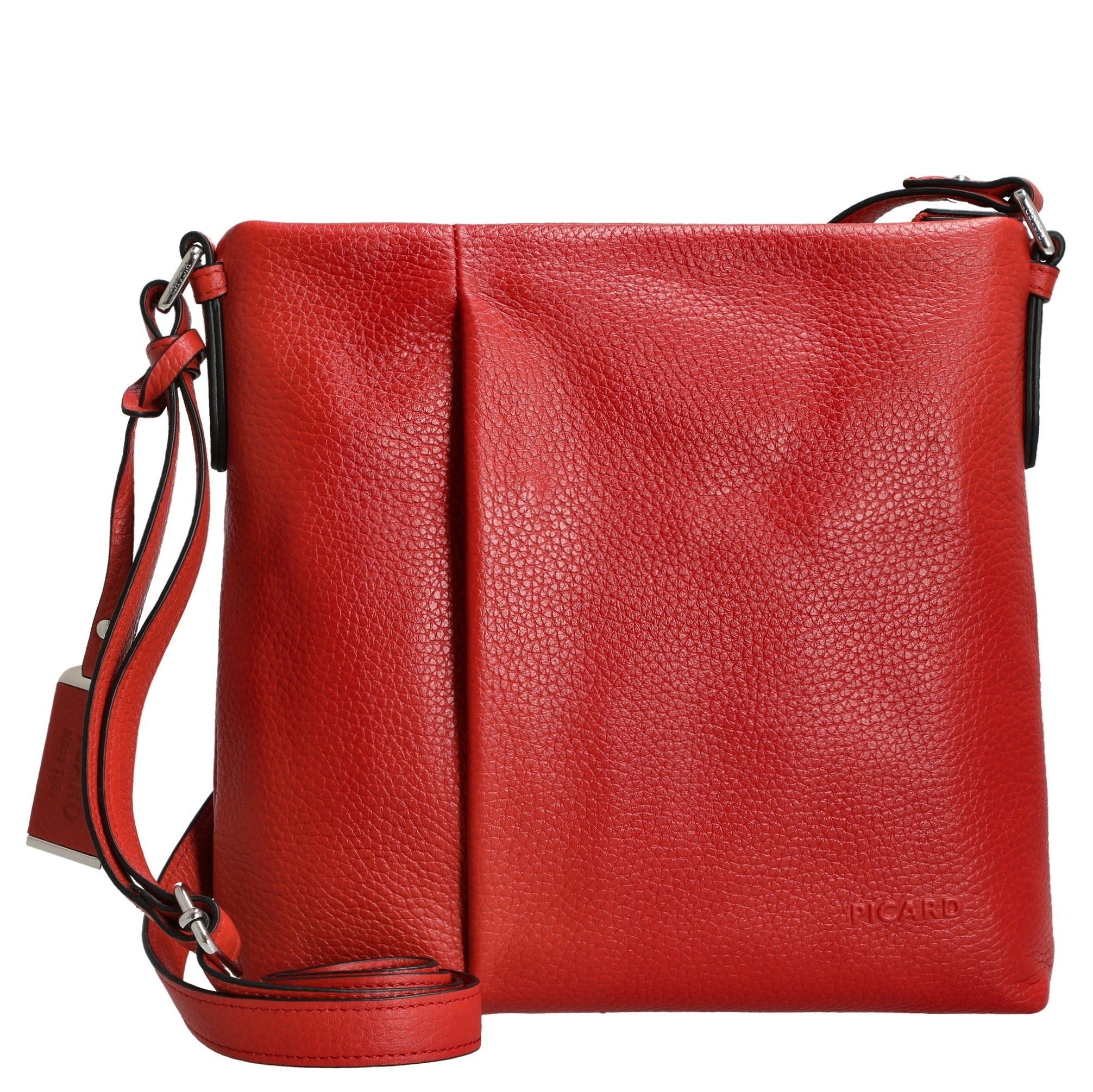 Umhängetasche Pure - Umhängetasche 24 cm Rindsleder (lipstick)