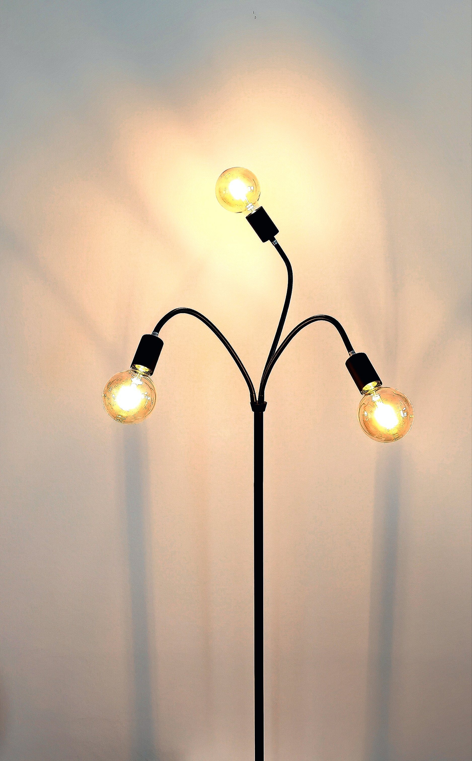 TRANGO LED Stehlampe, 3-flg 1531A-SD Stehlampe günstig online kaufen