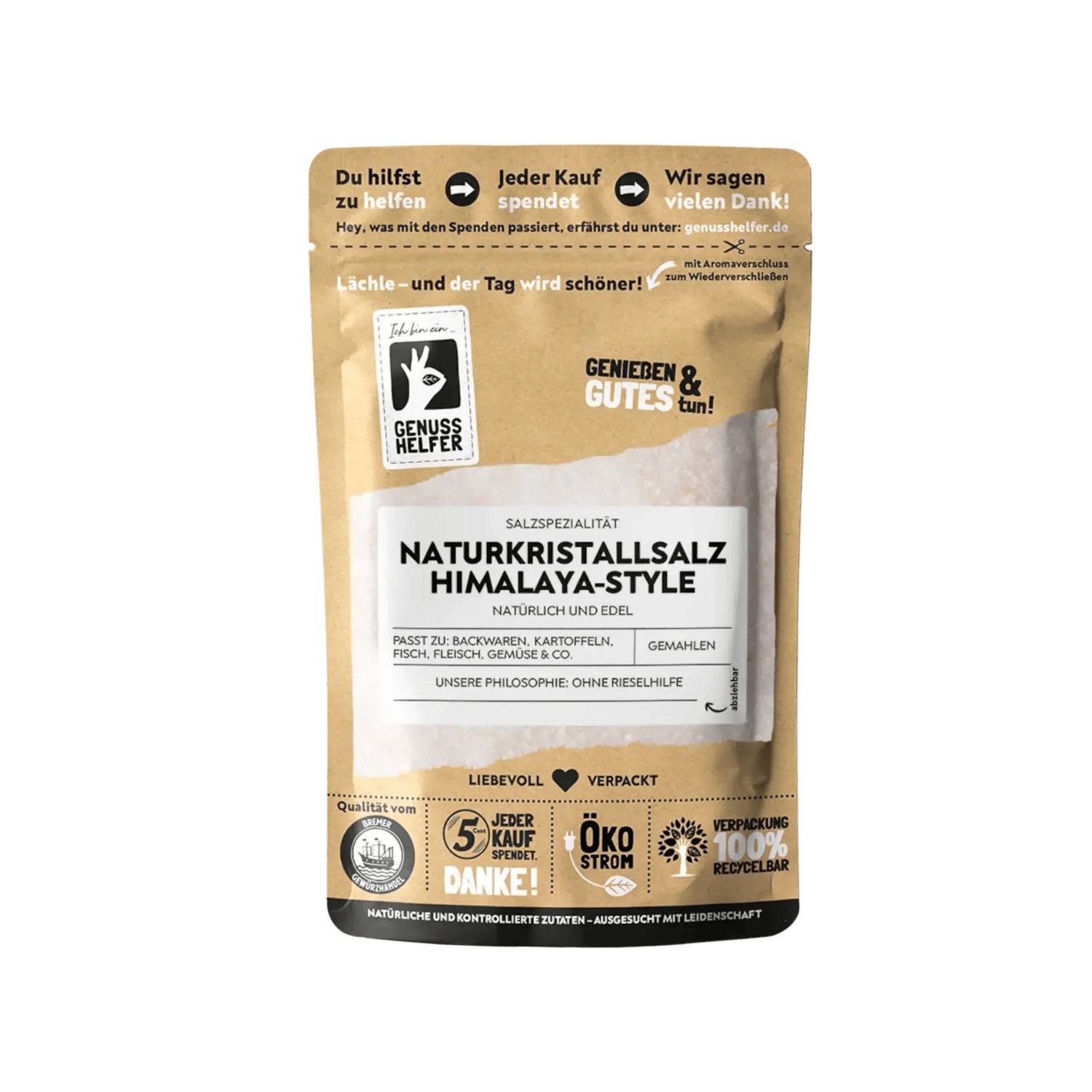 Bremer Gewürzhandel Gewürz Naturkristallsalz Himalaya-Style, gemahlen, 200 g