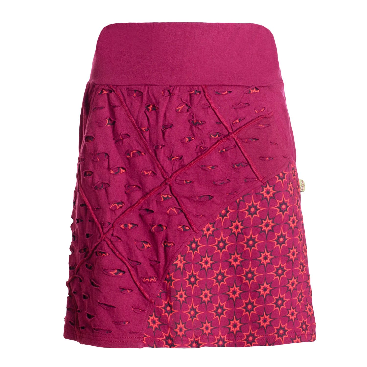 Vishes Minirock Damen A-Linie Rock Baumwolle günstig online kaufen