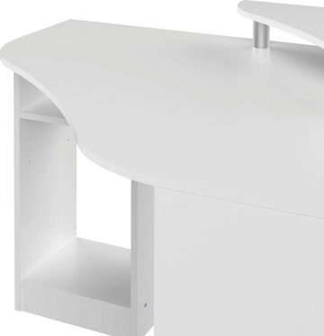 TemaHome Schreibtisch Corner, Melamingestell, Tischplatte in untersch. Farbvarianten, Breite 94 cm
