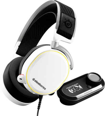 SteelSeries Arctis Pro + GameDAC White Gaming-Headset (Hi-Res, Noise-Cancelling)