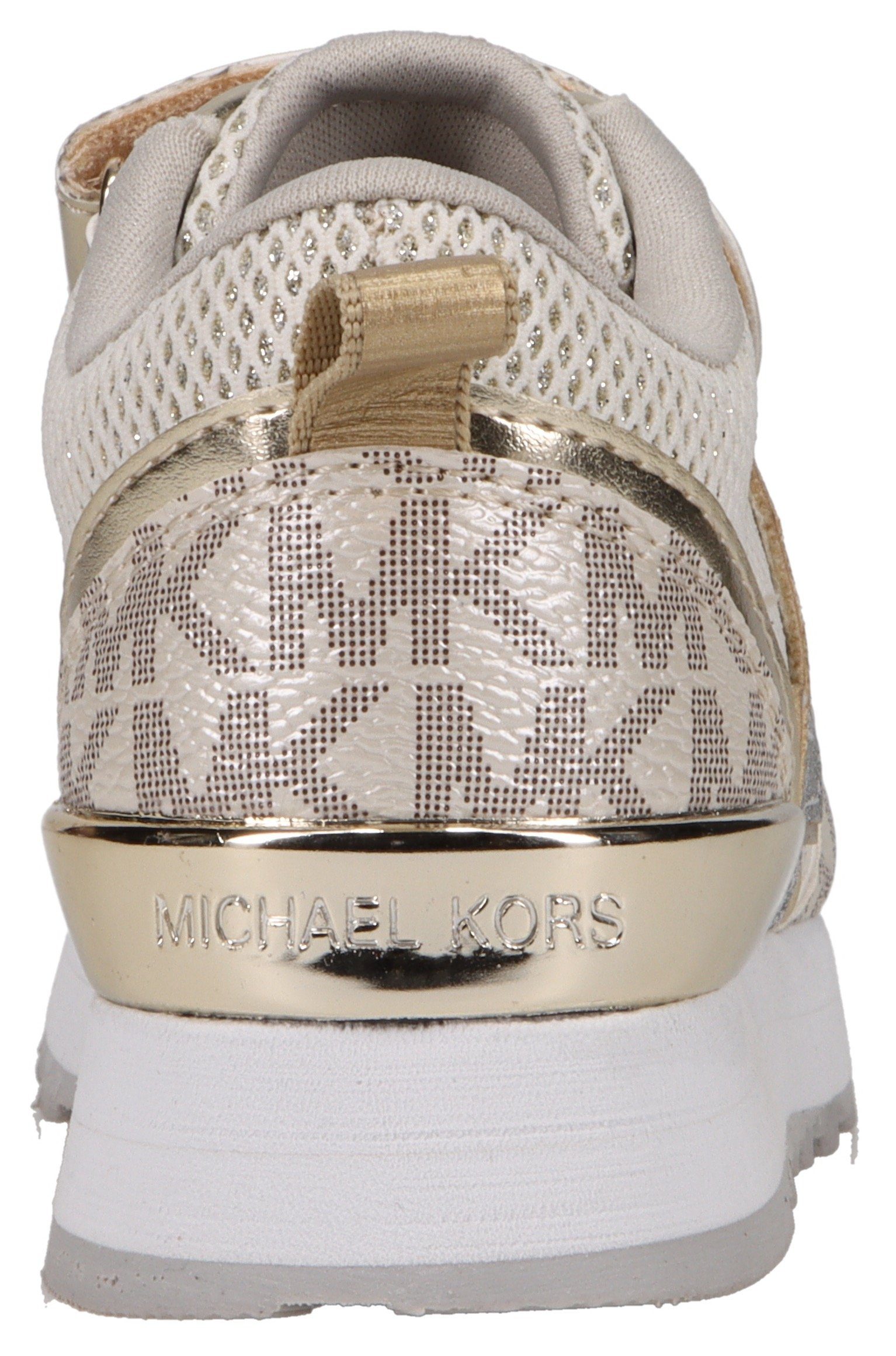 MICHAEL KORS KIDS MK MIXED METALLIC DASH Sneaker BILLIE mit vanilla-goldfarben Logoverzierungen